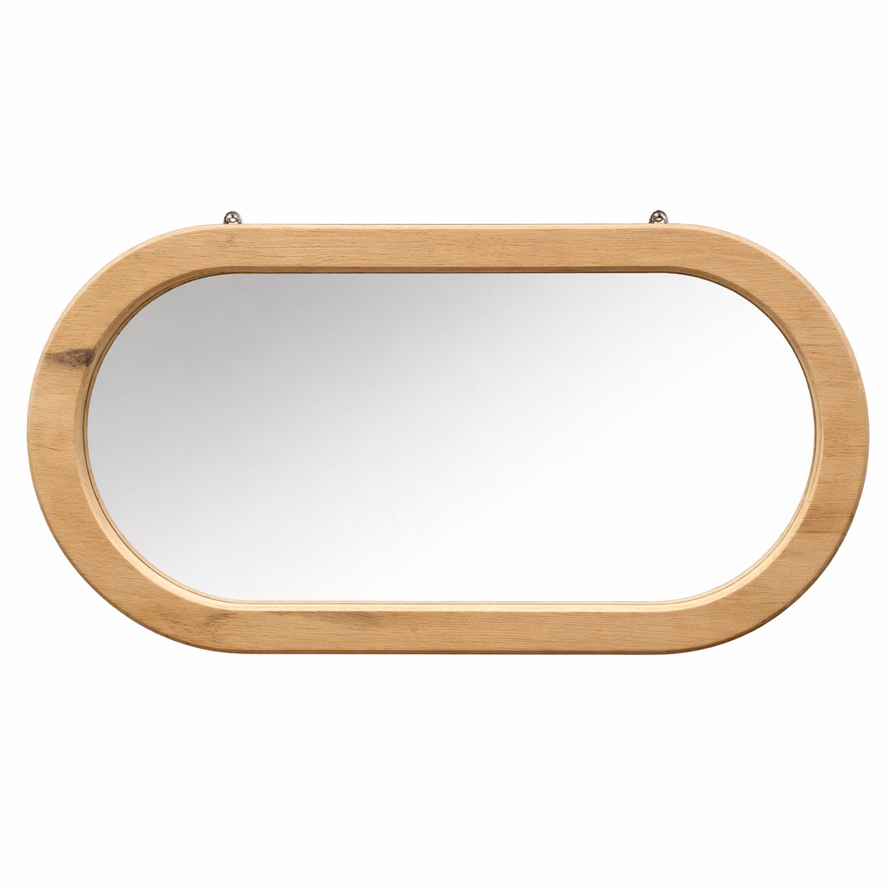 Oval Wood Mirror