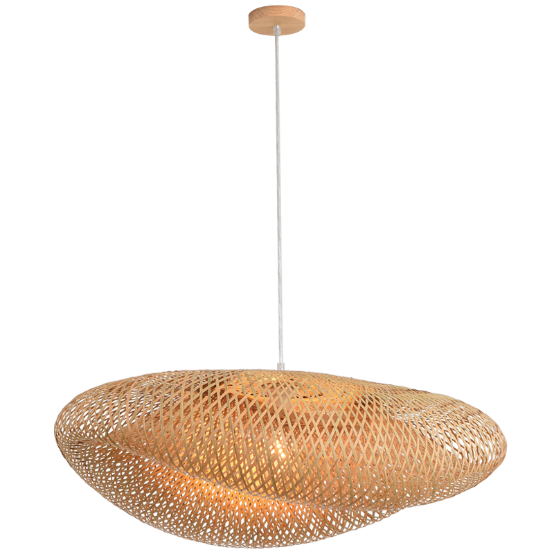 Wood and Bamboo Pendant Cluster - Image 2