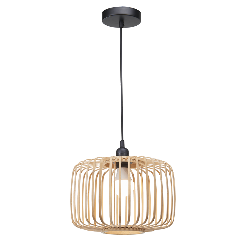 Metal and Bamboo Pendant