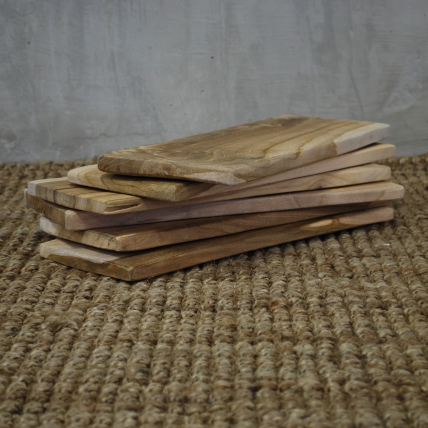 Teak Tapas Plate Golok - Image 2