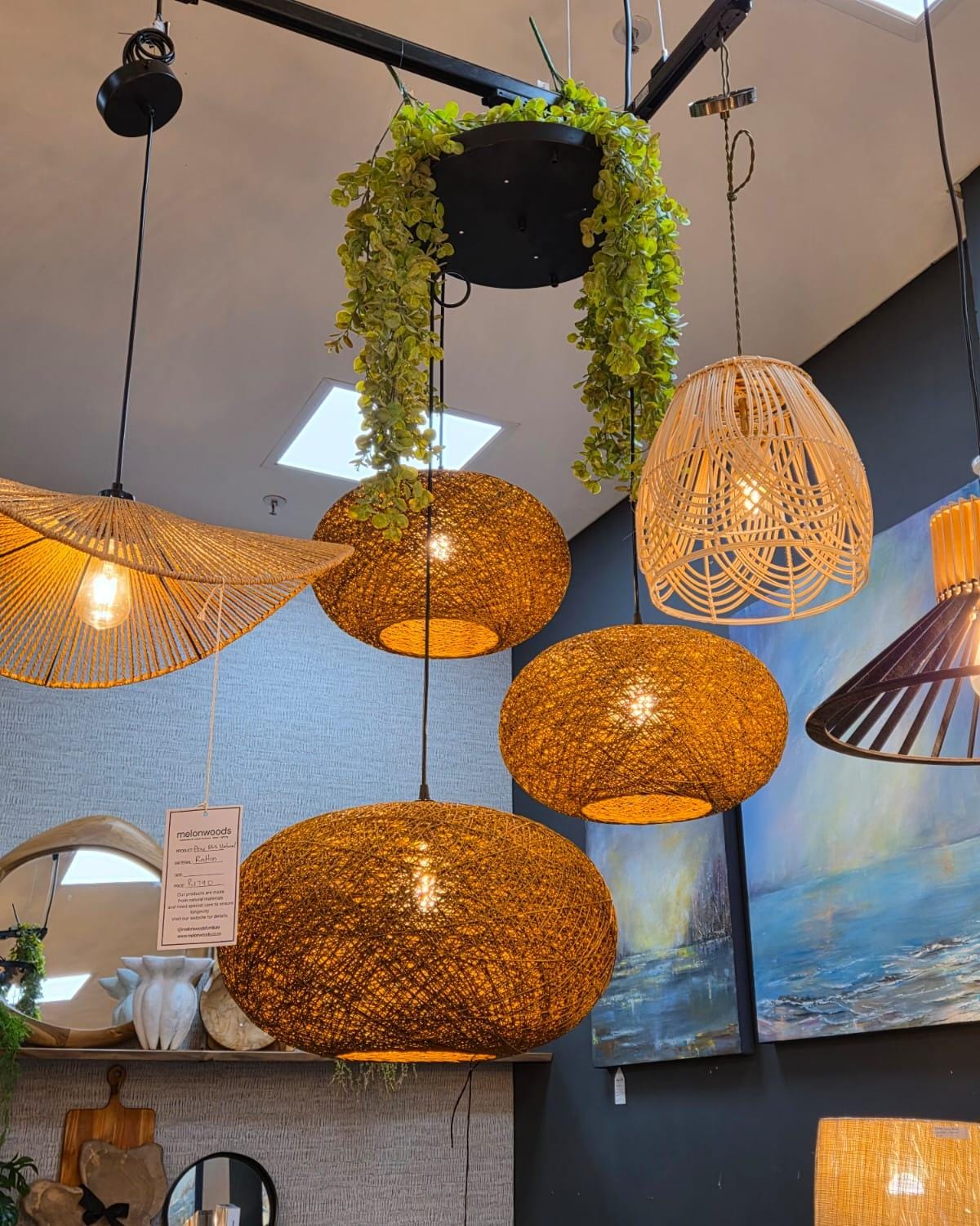 Brown Twine Pendant Cluster - Image 3