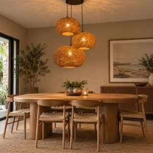 Brown Twine Pendant Cluster